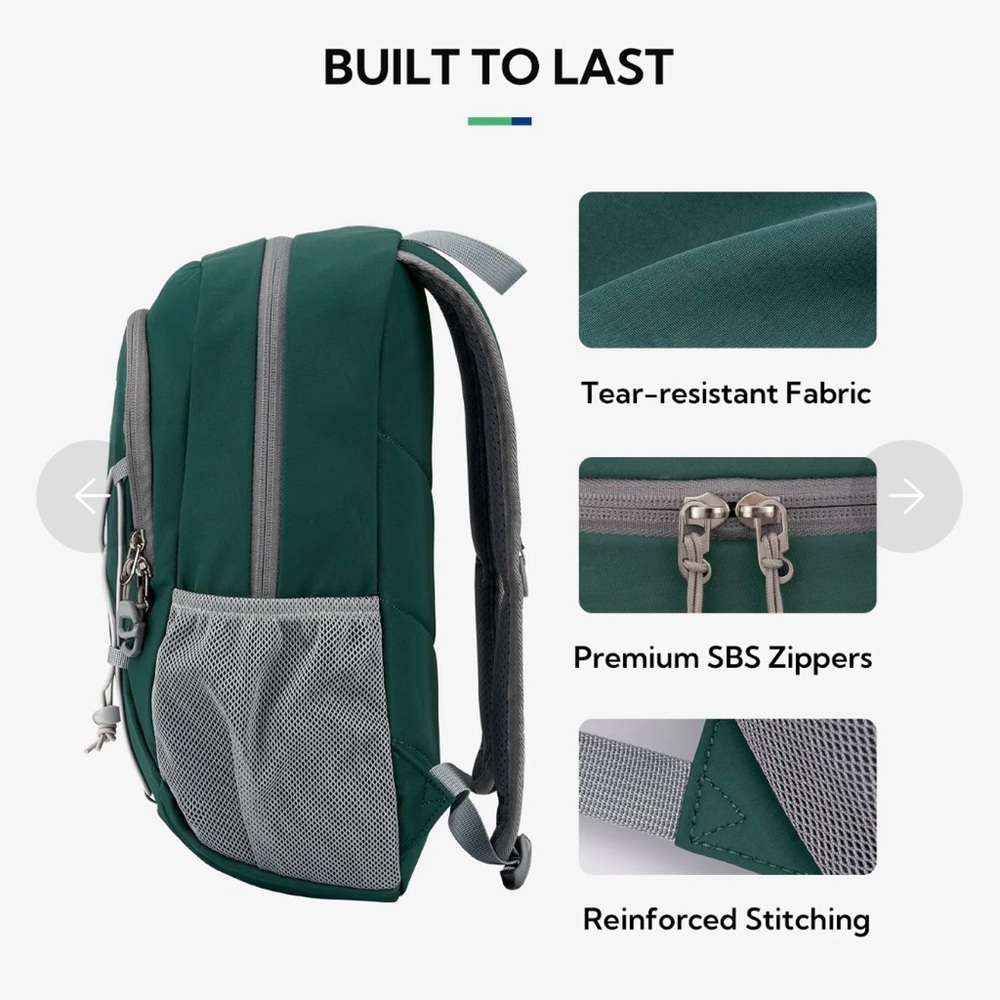 Waterfly 12L Lightweight Hiking Backpack Daypack Travel School Bag Black - Picture 10 of 14